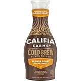 Califia Farms - Pure Black Blonde Roast Cold Brew Coffee, 48 Oz, 100% Arabica, Plant Based, Vegan, Gluten Free, Non GMO, Sugar Free, Iced Coffee
