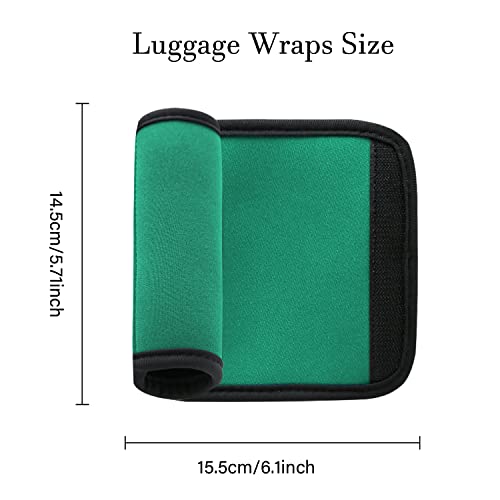 2 Pack Luggage Handle Wraps For Luggage Suitcase Travel Bags (Green) #TOP1