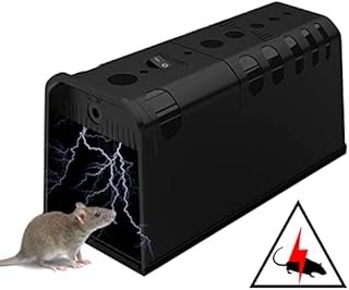 BAOKUA Electric Mouse Trap, 7000V Electric Mouse Killer that Kill Instantly for Indoors & Outdoors Mice ,voles,mole