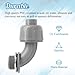 Moicstiy 2Pcs 1 Inch NPT Liquid Tight Connector Nonmetallic 90 Degree Electrical Conduit Connector Fitting, UL Listed PVC Flexible Conduit Fittings