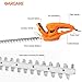 GARCARE Corded Electric Hedge Trimmer - 500W Electric Tree Trimmer | Hedge Shears | Branch Cutter with Blade Cover, 510mm Cut Blade, 16mm Cutting Capacity