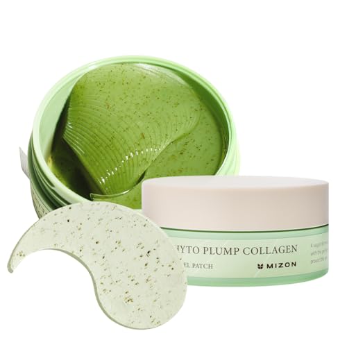 [MIZON] PHYTO PLUMP COLLAGEN EYE GEL PATCH (X60) Korean Skincare - Patchs pour les yeux au Collagène vegan - Hydratation Intense et soin des Rides - Réduction des cernes - 96% d'ingrédients naturels