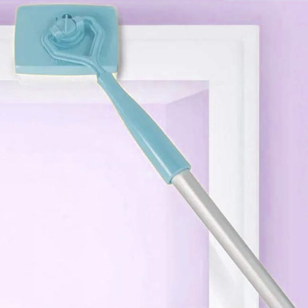 Fregona limpiadora giratoria de 360° para zócalos de pared, cepillo extensible de microfibra para polvo y herramienta de fregado, versátil solución de limpieza de suelos y ducha húmeda/seca