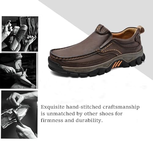 Men's Slip-On Loafers Comfortable Leather Casual Walking Shoes for Work Office Dress Outdoor4