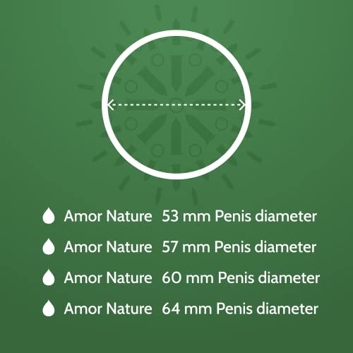 Amor Nature Extra Feucht Kondome – 53 mm, Transparent, 50 Stück
