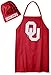 Pro Specialties Group NCAA Oklahoma Sooners Mens Chef Hat & Apron, Full Color Team Logo