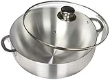Uniware Aluminum Heavy Gauge Caldero With Glass Lid, Silver, 7.5 quart