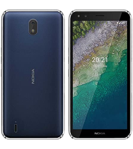 Image of Soft Flexible Silicone Back Cover Compatible with (Nokia C01 Plus, Transparent Case)