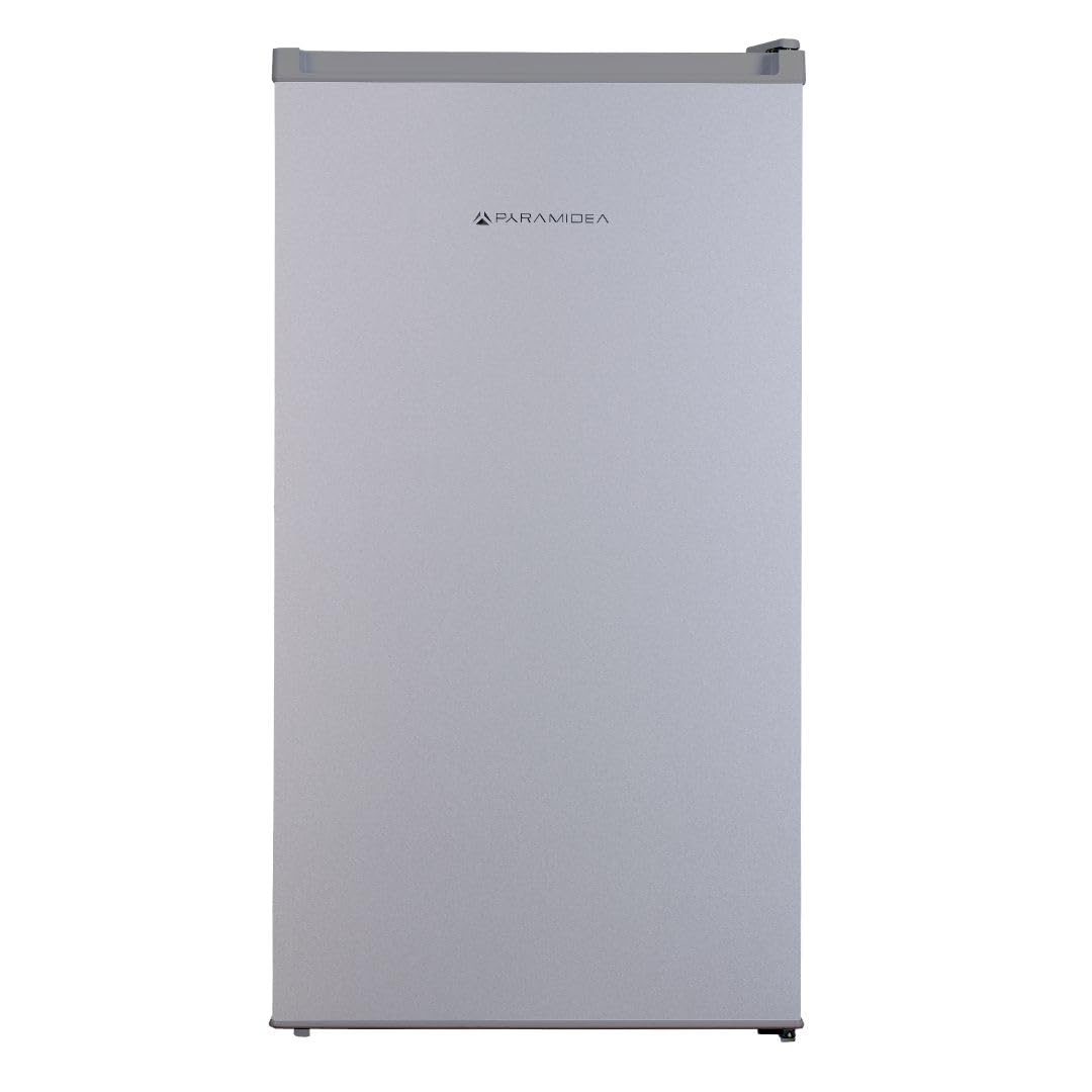 PYRAMIDEA Frigorifero Capacità Totale 100 Litri lordi, Porta reversibile, piedini regolabili Classe E Colore Silver FRG104S