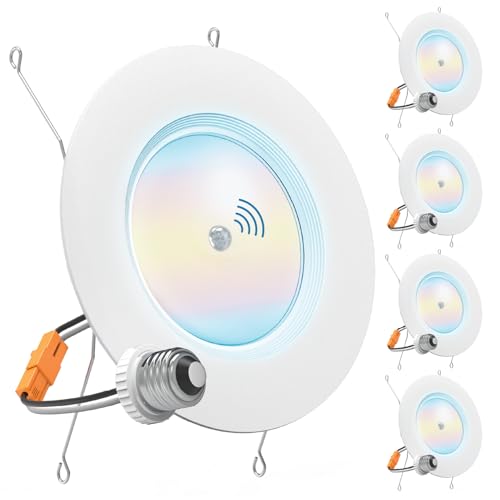 Sunco 6 Inch LED Can Lights Retrofit Recessed Lighting, Motion Sensor Ceiling Light, 850 LM...