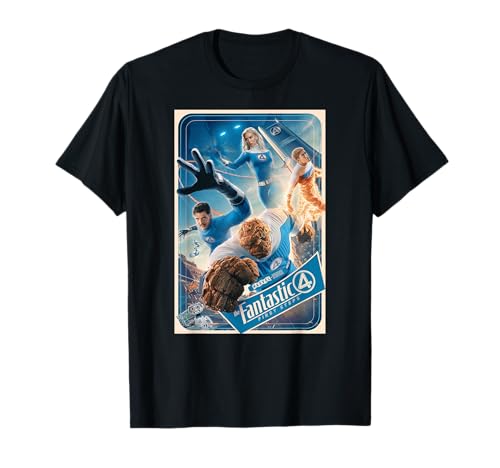Image of Marvel The Fantastic Four: First Steps Theatrical Poster Art T-Shirt