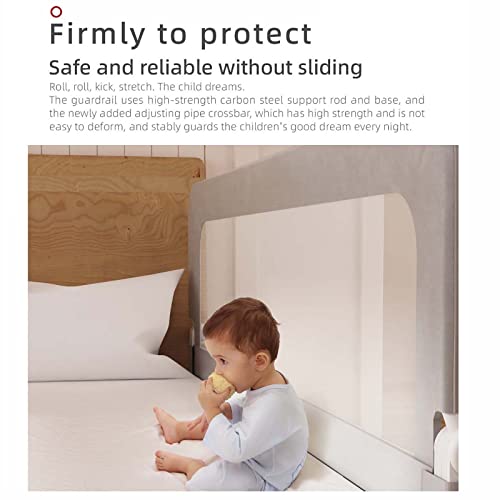 Trilho da cama da criança, Dobrável Baby Bedrail Portátil Extra Alto e Longo Baby Bed Rail Guard, An