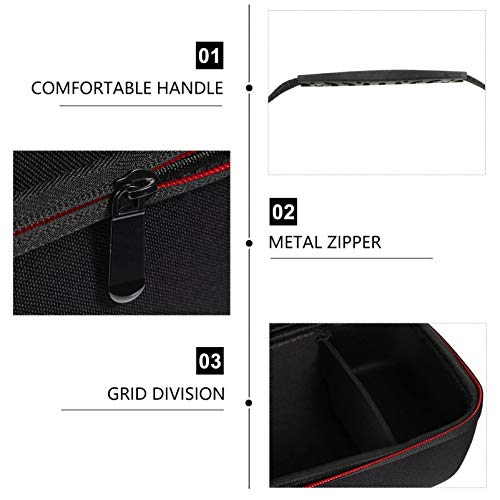 Lurrose Alisador de Cabelo Estojo Rígido para Viagem Bolsa de Transporte Capa de Armazenamento de Fe