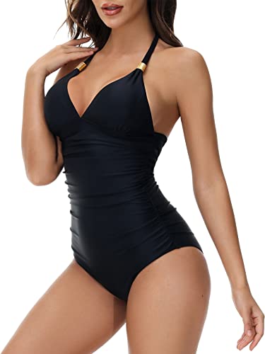 American Trends Tanquíni feminino de duas peças, roupa de banho plus size, com controle de barriga,