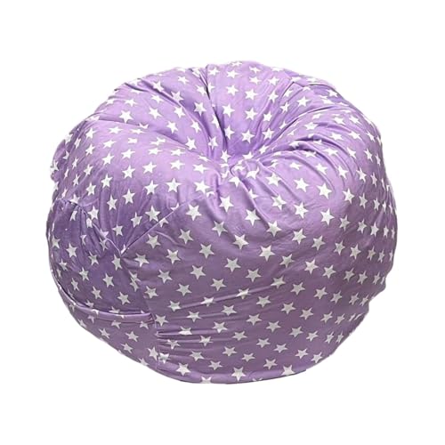 Funda Para Silla Tipo Puf: Mezcla De Algodón Duradera, Diseño Apto Para Niños, Soporte Portátil , Funda Extraíble Lavable | Sillas Tipo Puf Para Niños, Soporte Para Animales De Peluche, Asas Y
