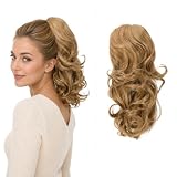 CAISHA by PRETTYSHOP 30 cm Ponytail Warkocz Kucyk Przed?u?anie W?osów Obszernie Pofalowane Ciemny Blond PH211
