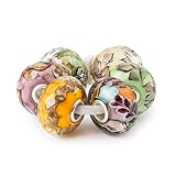 Produit d'origine. Trollbeads Trollbeads Collection automne Chemin du bonheur 2024 Perles en verre fabriquées à la main, Verre