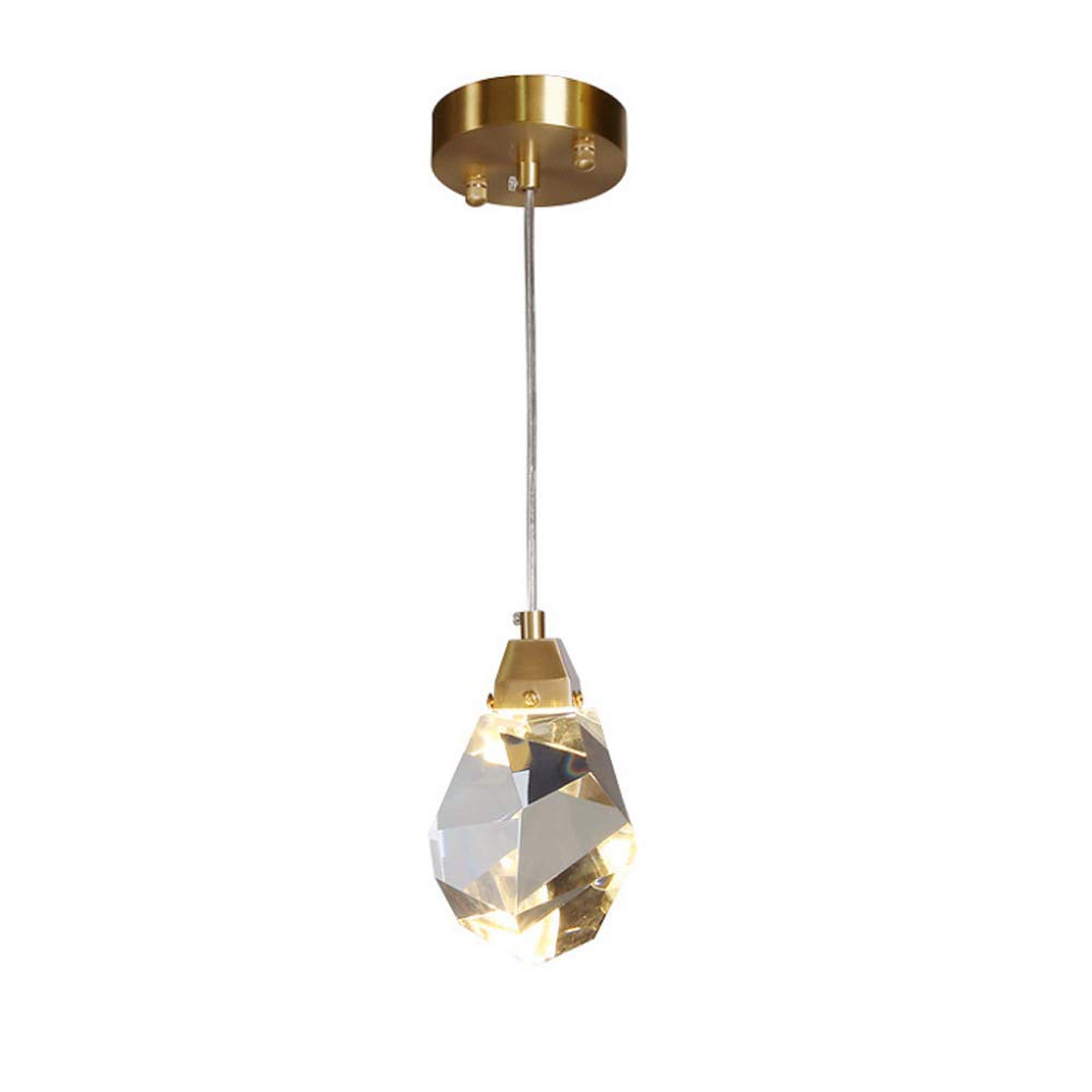MMRTDJDR Kit de lámpara Colgante de Cristal Luces de Techo Colgantes LED Luces Colgantes de Techo posmodernas nórdicas Lámparas Colgantes Creativas Luz de suspensión Ajustable en Altura Accesorio de