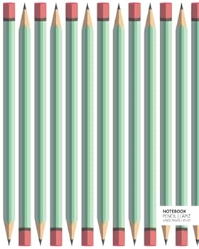 Paperback Quick Witted Coconut Notebook Pencil | Lápiz (8x10) (Light Green) Book