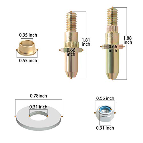 Ndrush Door Hinge Pin Bushing Lock Nuts Repair Kits Compatible With Chevy Silverado Suburban Gmc Sierra #TOP1