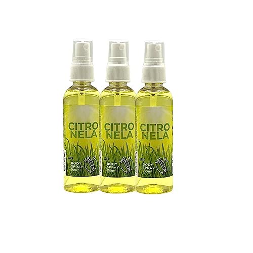 PLUS Home Spray corporal de citrina anti-mosquitos. Proteção natural. Essências naturais verão, interiores e exteriores. Pack 3