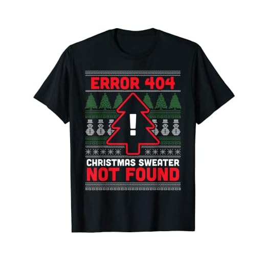 Error 404 feo suéter de Navidad no encontrado - Computer Nerd Camiseta