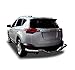 Black Horse Rear Bumper Guard Single Tube Stainless Steel Compatible with 2013-2018 Toyota RAV4 (Excl. 2018 Adventure Trim)-8D093945SS-S
