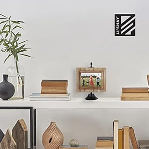 LiShay 7×5 Picture Frame Farmhouse Pedestal Frame for Standard Sized Photo