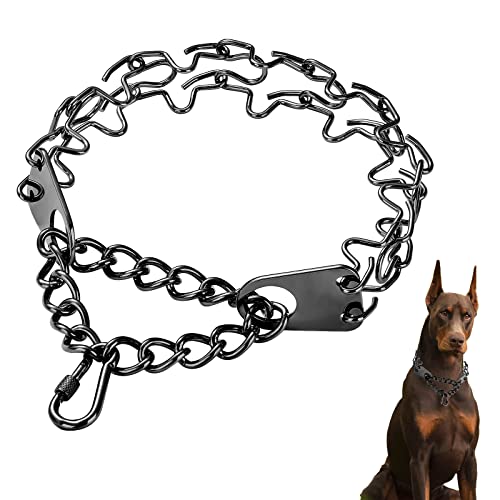 The Adjustable Black Pinch Dog Training Collars 12 Adjustable Steel Dog Prong Pinch Choke Collar for Large Dogs ...