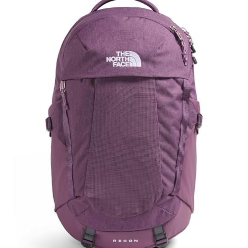The North Face Women's Recon Everyday Laptop Backpack - Commuter Travel Bag, 18' Laptop Sleeve, Water-Repellent, Chroma Purple Light Heather/Hushed Lavender, One Size