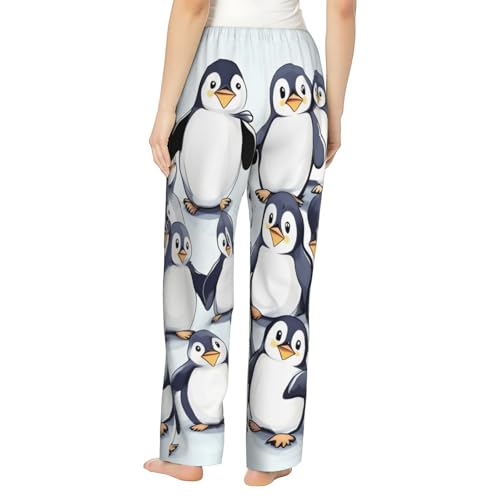 Pantalon de pyjama en polyester doux femme ample imprimé