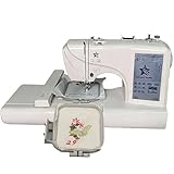 UIBAO Bordadora Digital Computarizada 7'' Pantalla LCD Táctil + Puerto USB | 114 Patrones Cualquier Combinación,4'X4'/4'X9.2' Área | Herramientas DIY para Costura Y Bordado Creativo