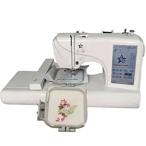 Imagen de UIBAO Bordadora Digital Computarizada 7'' Pantalla LCD Táctil + Puerto USB 114 Patrones Cualquier Combinación