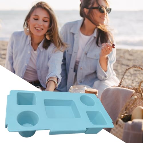 Support multi-fentes pour boissons et collations de plage durable - 7