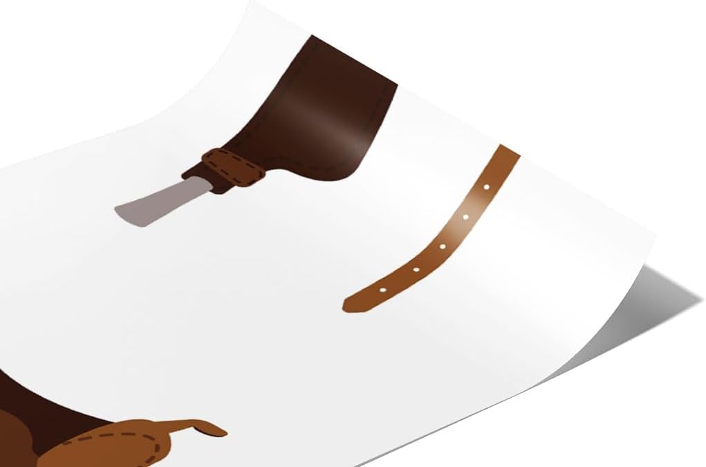Rwraps Western Saddle Up Gloss Vinyl Film Wrap 59in x 14ft Vinyl Vehicle Car Film Sheet Roll