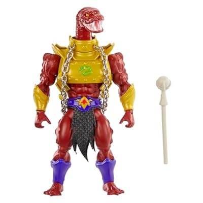 Masters of the Universe MOTU Origins Cartoon Collection Vypor, Figura de acción del Hombre Serpiente con 2 cadenas, armadura de falda y báculo, juguete regalo para niños y niñas +6 años, HYD42 | Ya disponible en tu tienda friki favorita! En mundofriki.es!