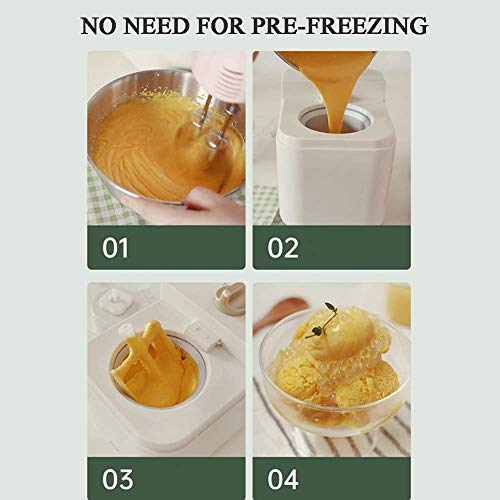 LLSS Hausgemachte Eismaschine, Elektrischer Eismaschinen-Kompressor, Sorbet-EiscremeFrozen Maker Kids – Bild 8