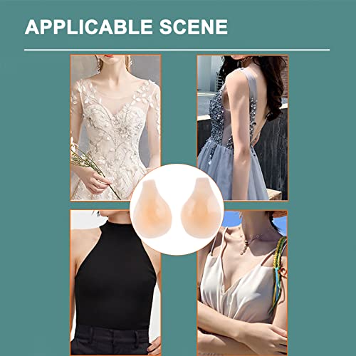 Yldzdq Adhesive Bras, Silicone Sticky Bra Invisible Stick On Bra For Women To Push Up Breasts Quickly. (Spoon Large Size For D/Dd/E Cup) #TOP3