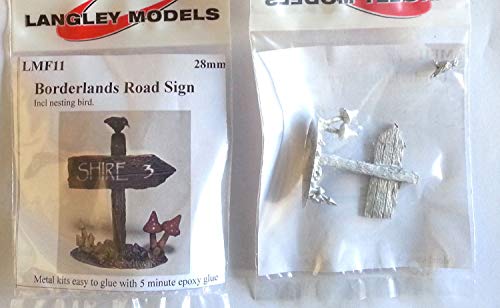 Langley Models Borderlands Road Sign 28mm Scale Wargaming Warhammer Oldhammer UNPAINTED Kit Cover