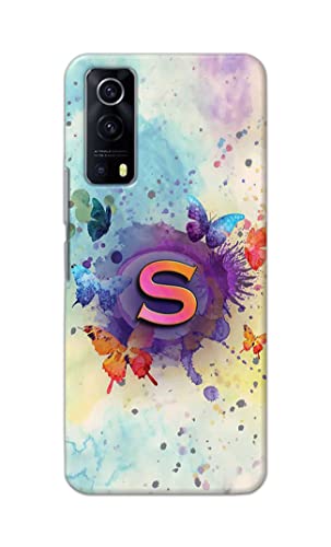 Image of PRINTFIDAA� Printed Hard Back Cover Case for Vivo Y53S | Vivo IQOO Z3 Back Cover (Alphabet S) -2808