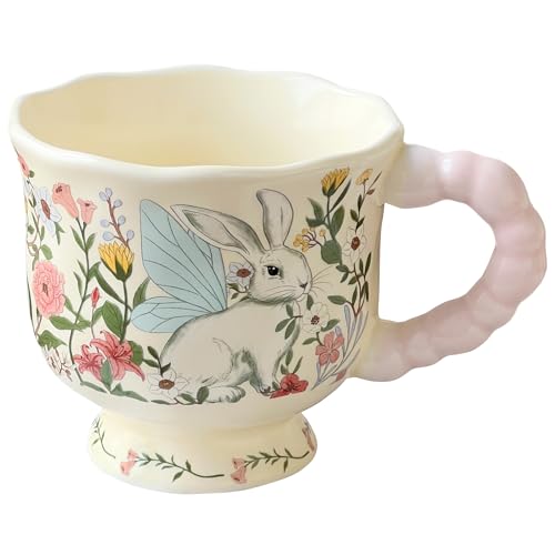 Rabbit Ceramic Coffee Mug, 13oz