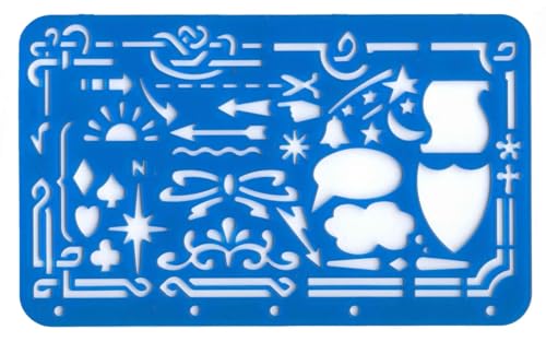 Image of Major Brushes Artistic Template Stencil