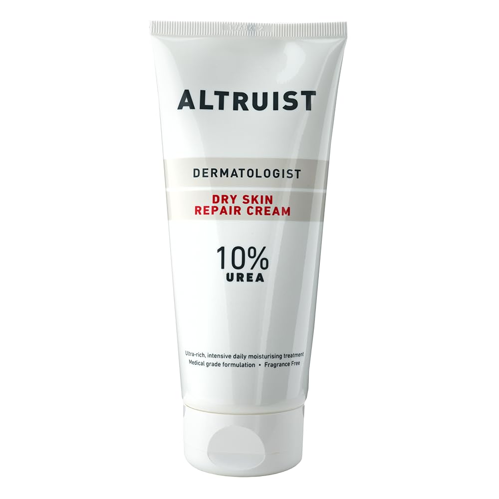 ALTRUIST. Dermatologist Dry Skin Repair Cream 10% Urea – Medical grade moisturiser with Glycerin and Urea by Dr Andrew Birnie, suitable for sensitive skin – 200 ml