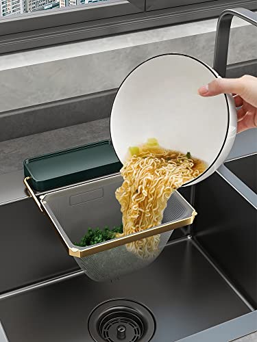 Kitchen Sink Filter,Kitchen Drains & Strainers,Kitchen Sink Strainer,Sink Filter Net,Mesh Bag For Kitchen Waste Leftover (50Bags+1Holder) #TOP14