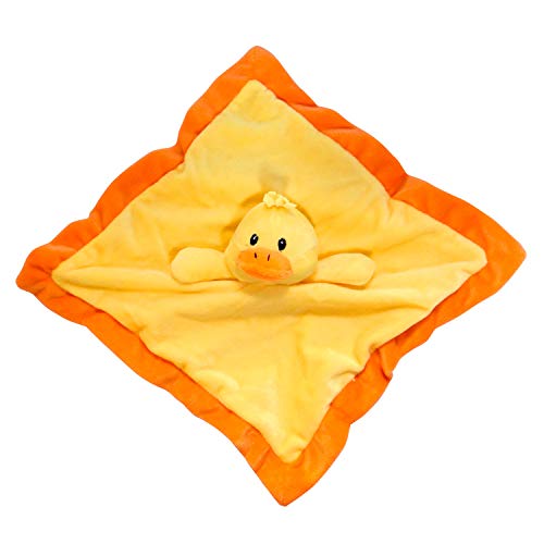 Lovey Security Blanket 12 Inch Square Stuffed Animal Baby Blankie For Girls Or Boys (Duck) By Baberoo #TOP3