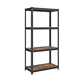 SONGMICS Shelving Unit, 40 x 80 x 160 cm, 520 kg Load Capacity (130 kg per...