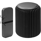 サンワダイレクト スツール 折りたたみ ペーパースツール 高さ44cm 耐荷重300kg 撥水加工 組立不要 ペーパーチェア ブラック 150-SNCRD75BK