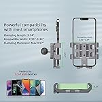 FANAUE-Anti-Vibration-Motorcycle-Phone-Mount-with-1-Inch-Ball-Head-for-RAM-Mounts-B-Size-Double-Socket-Arm-and-Bike-Phone-Holder-Aluminum-Anti-Theft-Phones-Clip-for-55-7-Smartphone