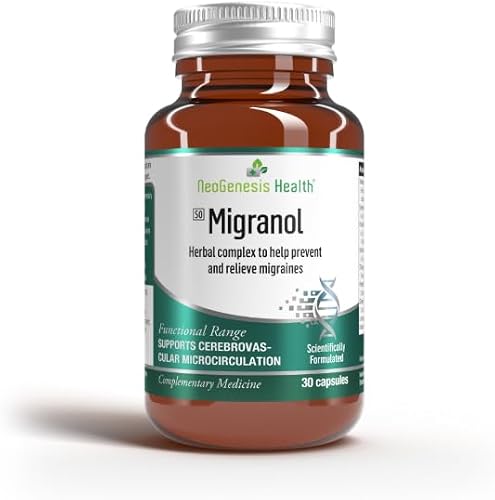 Migranol: Migraine Relief with Feverfew & Butterbur - 30 Capsules