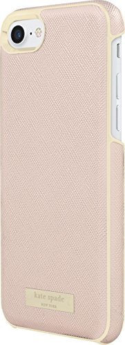 Incipio Apple Iphone 7/8 Kate Spade New York Wrap Case - Saffiano Rose Gold/Gold Logo Plate #TOP1